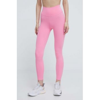 adidas Performance leggins de antrenament All Me culoarea roz, neted, IT9155