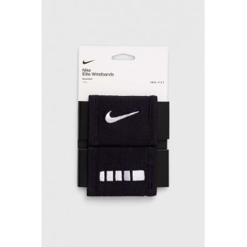 Nike brățări 2-pack culoarea negru