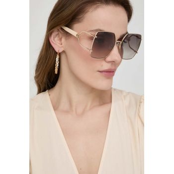 Gucci ochelari de soare femei, culoarea bej, GG1564SA