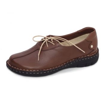 Pantofi confortabili din piele naturala 9001 maro