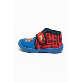 Pantofi cu velcro si imprimeu Spiderman