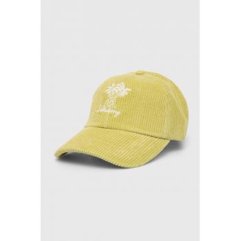 Billabong șapcă de baseball din bumbac culoarea galben, cu imprimeu