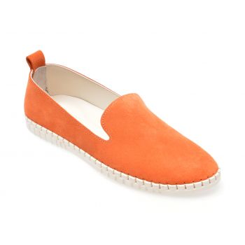 Pantofi casual GRYXX portocalii, 5001697, din piele intoarsa