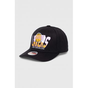 Mitchell&Ness șapcă din amestec de lână NBA LOS ANGELES LAKERS culoarea negru, cu imprimeu