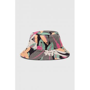 Roxy pălărie reversibilă din bumbac Jasmine Paradise culoarea roz, bumbac ERJHA04251