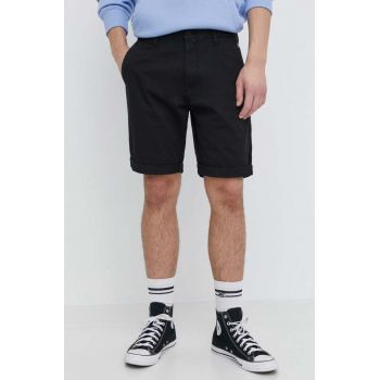 Tommy Jeans pantaloni scurți bărbați, culoarea negru DM0DM18812