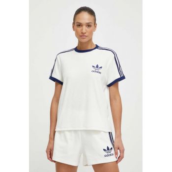 adidas Originals tricou Terry femei, culoarea alb, IT9842