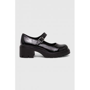 Answear Lab pantof femei, culoarea negru, cu toc plat ieftini