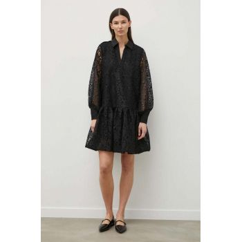 Bruuns Bazaar rochie AmbrosiaBBAvril dress culoarea negru, mini, evazati, BBW3835