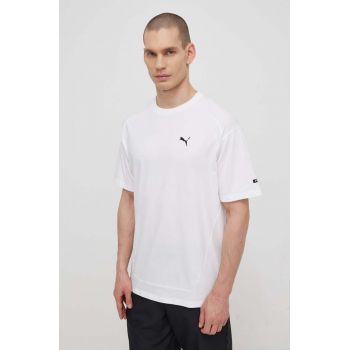 Puma tricou din bumbac RAD/CAL bărbați, culoarea alb, uni, 678913