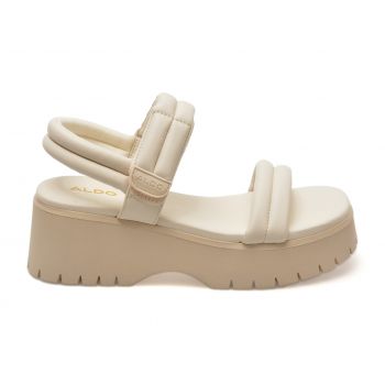 Sandale casual ALDO albe, 13567179, din piele ecologica