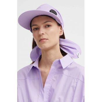 MMC STUDIO șapcă de baseball din bumbac culoarea violet, neted, FELIA.HAT