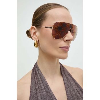 Gucci ochelari de soare femei, culoarea rosu, GG1436S