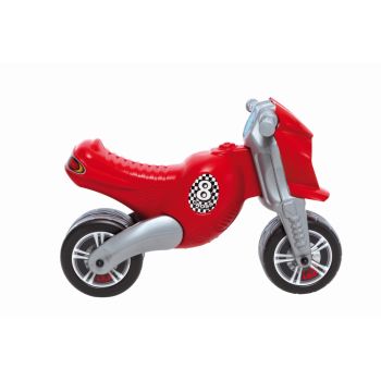 Motocicleta copii cu doua roti fara pedale Cross 8 motor rosu