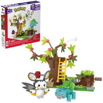 Mattel MEGA Pokémon Emolga's and Bulbasaur's Enchanting Forests Construction Toy