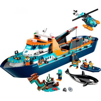 Jucarie 60368 City Arctic Exploration Ship Construction Toy