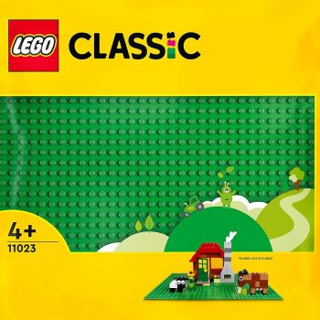 Jucarie 11023 Classic Green Building Plate, construction toy (square base plate with 32x32 studs as a basis for constructions and for other  sets)