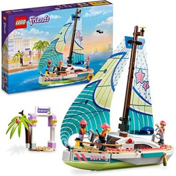 Jucarie 41716 Friends Stephanie s Sailing Adventures Construction Toy (Toy Sailboat with 3 Minifigures)