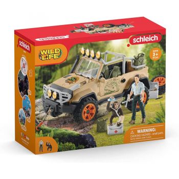 Jucarie Wild Life off-road vehicle with winch, play figure
