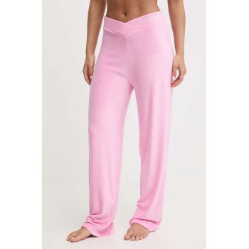 HUGO pantaloni de trening culoarea roz, uni, 50514881