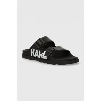 Karl Lagerfeld papuci KONDO TRED femei, culoarea negru, KL80978