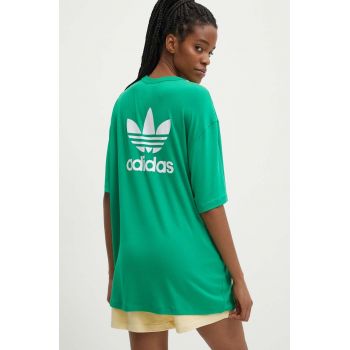 adidas Originals tricou femei, culoarea verde, IR8063