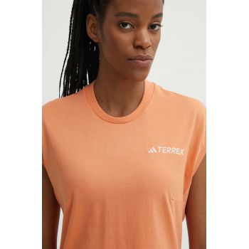 adidas TERREX tricou Xploric Logo femei, culoarea portocaliu, IN4622