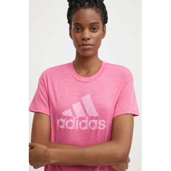 adidas tricou femei, culoarea roz, IS3631