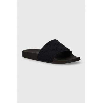 Karl Lagerfeld papuci KONDO barbati, culoarea negru, KL70014