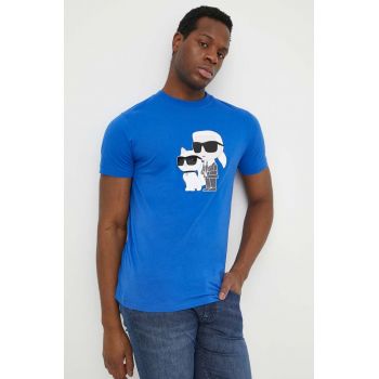 Karl Lagerfeld tricou din bumbac bărbați, cu imprimeu 542241.755061