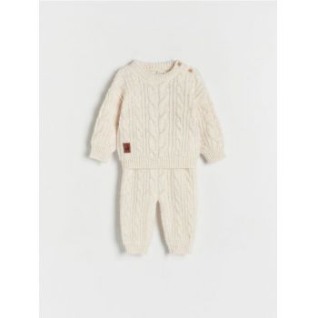 Reserved - BABIES` SWEATER & TROUSERS - crem