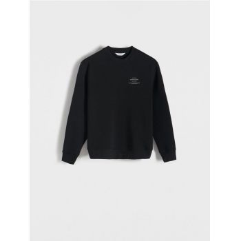 Reserved - Bluză sport cu imprimeu - negru