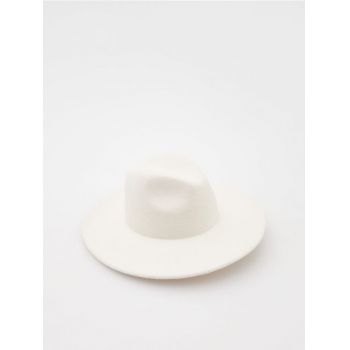 Reserved - Pălărie din lână - crem