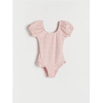 Reserved - GIRLS` SWIMMING SUIT - roz-pudră