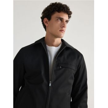 Reserved - Jachetă cu guler - negru