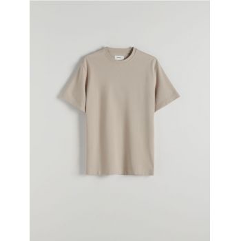 Reserved - Tricou structurat oversized - bej