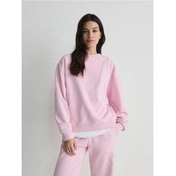 Reserved - Bluză sport de efect prespălat - roz-pastel
