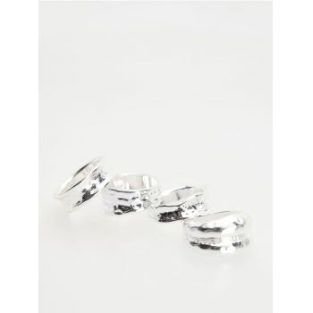 Reserved - Set de inele placate cu argint - argintiu