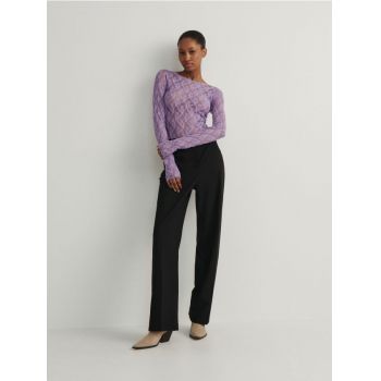 Reserved - Bluză cu mânecă lungă - violet