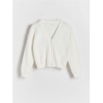 Reserved - Cardigan din tricot - alb