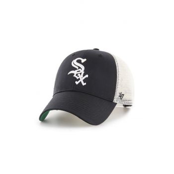 47brand șapcă MLB Chicago White Sox culoarea negru, cu imprimeu B-BRANS06CTP-BK