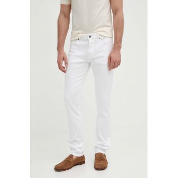 BOSS jeans Delaware bărbați, culoarea alb, 50514321