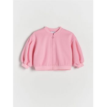 Reserved - Bluză ștanțată - roz-aprins