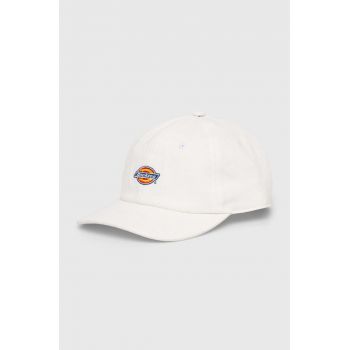 Dickies șapcă de baseball din bumbac HARDWICK DENIM culoarea bej, cu imprimeu, DK0A4YPH