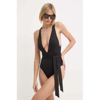 Max Mara Beachwear costum de baie dintr-o bucată culoarea negru, cupa moale, 2416831179600 2416830000000