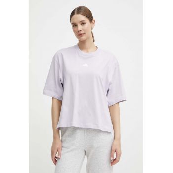 adidas tricou din bumbac femei, culoarea violet, IS0877