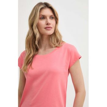 MAX&Co. tricou din bumbac femei, culoarea portocaliu, 2416941014200 2416940000000