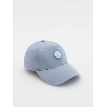 Reserved - Șapcă de baseball cu aplicație - albastru-deschis