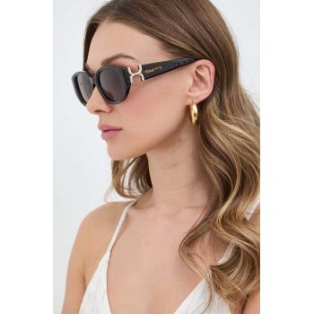 Chloé ochelari de soare femei, culoarea maro, CH0237SK