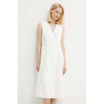 Dkny rochie culoarea alb, mini, drept, DD4A1519